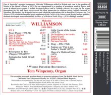 Malcolm Williamson (1931-2003): Orgelwerke, 2 CDs