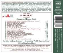 Franz Schubert (1797-1828): Lieder "Dichter des Sturm und Drang", CD