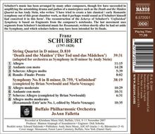 Franz Schubert (1797-1828): Symphonie Nr.8 "Unvollendete", CD