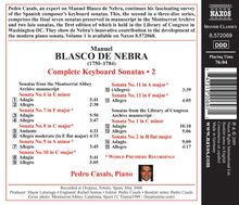 Manuel Blasco De Nebra (1750-1784): Sämtliche Klaviersonaten Vol.2, CD