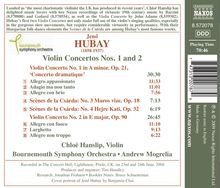 Jenö Hubay (1858-1937): Violinkonzerte Nr.1 &amp; 2, CD