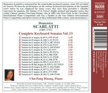 Domenico Scarlatti (1685-1757): Klaviersonaten Vol.13, CD