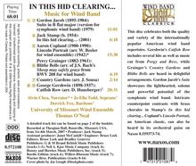University of Missouri Wind Ensemble - In This Hid Clearing, CD