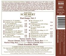 Franz Schubert (1797-1828): Mehrstimmige Gesänge Vol.3, CD