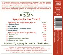 Antonin Dvorak (1841-1904): Symphonien Nr.7 &amp; 8, CD