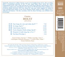 Gustav Holst (1874-1934): Liederzyklen, CD