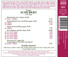 Franz Schubert (1797-1828): Streichquartett Nr.5, CD