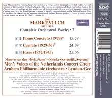 Igor Markevitch (1912-1983): Sämtliche Orchesterwerke Vol.7, CD