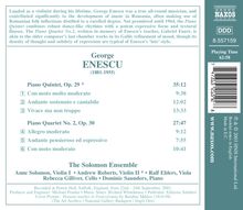 George Enescu (1881-1955): Klavierquintett op.29, CD