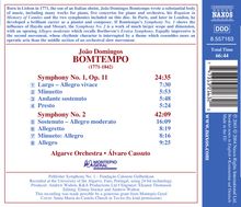 Joao Domingos Bomtempo (1775-1842): Symphonien Nr.1 &amp; 2, CD