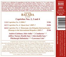 Leonardo Balada (geb. 1933): Caprichos Nr.2-4, CD