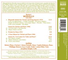 Herbert Howells (1892-1983): Rhapsodisches Quintett für Klarinette &amp; Streichquartett, CD