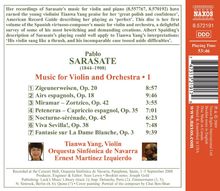 Pablo de Sarasate (1844-1908): Musik für Violine &amp; Orchester Vol.1, CD