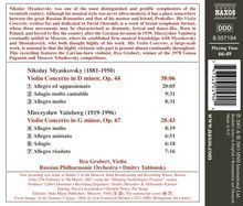 Nikolai Miaskowsky (1881-1950): Violinkonzert op.44, CD