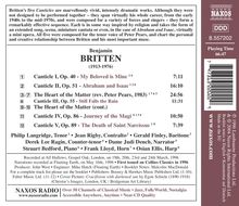 Benjamin Britten (1913-1976): The Heart of the Matter, CD