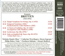 Benjamin Britten (1913-1976): Simple Symphony op.4, CD