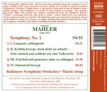 Gustav Mahler (1860-1911): Symphonie Nr.1, CD