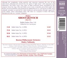 Dmitri Schostakowitsch (1906-1975): Ballettsuiten Nr.1-4, CD