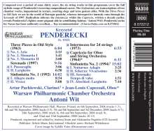 Krzysztof Penderecki (1933-2020): Sinfoniettas Nr.1 &amp; 2, CD
