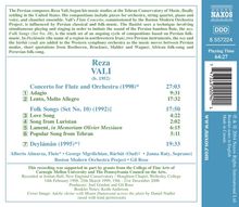 Reza Vali (geb. 1952): Flötenkonzert, CD