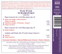 Peter Iljitsch Tschaikowsky (1840-1893): Klavierkonzerte Nr.1 &amp; 3, CD