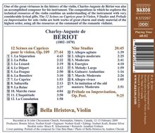 Charles-Auguste de Beriot (1802-1870): Musik für Violine solo Vol.1, CD