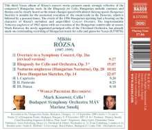 Miklós Rózsa (1907-1995): 3 Ungarische Skizzen, CD