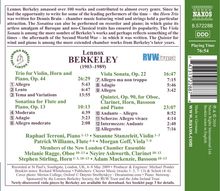 Lennox Berkeley (1903-1989): Kammermusik, CD