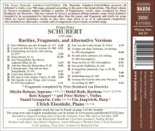 Franz Schubert (1797-1828): Lieder "Raritäten,Fragmente,Alternativ-Versionen", CD