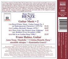 Hans Werner Henze (1926-2012): Kammermusik mit Gitarre "Guitar Music" Vol.2, CD