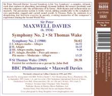 Peter Maxwell Davies (1934-2016): Symphonie Nr.2, CD