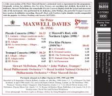 Peter Maxwell Davies (1934-2016): Trompetenkonzert, CD