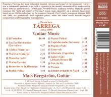 Francisco Tarrega (1852-1909): Gitarrenwerke, CD