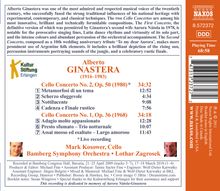 Alberto Ginastera (1916-1983): Cellokonzerte Nr.1 &amp; 2, CD