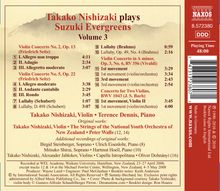 Takako Nishizaki - Suzuki Evergreens Vol.3, CD