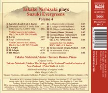 Takako Nishizaki - Suzuki Evergreens Vol.4, CD