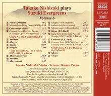 Takako Nishizaki - Suzuki Evergreens Vol.6, CD