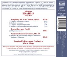 Johannes Brahms (1833-1897): Symphonie Nr.1, CD
