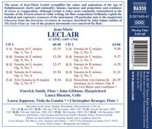 Jean Marie Leclair (1697-1764): Kammermusik mit Flöte, 2 CDs