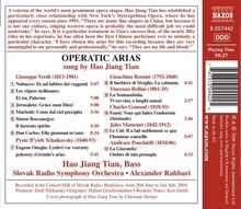 Hao Jiang Tian singt Arien, CD