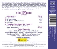 Arnold Schönberg (1874-1951): Kammersymphonie Nr.1 op.9 (arr.Webern), CD