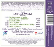 Witold Lutoslawski (1913-1994): Lutoslawski's Last Concert, CD