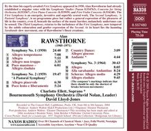 Alan Rawsthorne (1905-1971): Symphonien Nr.1-3, CD