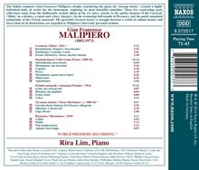 Gian Francesco Malipiero (1882-1974): Klavierwerke, CD