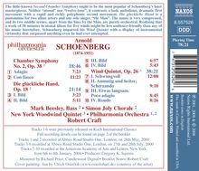 Arnold Schönberg (1874-1951): Kammersymphonie Nr.2 op.38, CD