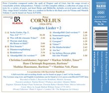 Peter Cornelius (1824-1874): Sämtliche Lieder Vol.2, CD