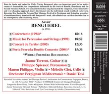 Xavier Benguerel (geb. 1931): Concertante für Gitarre &amp; Orchester, CD
