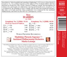 Ross Harris (geb. 1945): Symphonien Nr.2 &amp; 3, CD