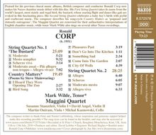 Ronald Corp (geb. 1951): Streichquartette Nr.1 &amp; 2, CD