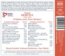 Claude Debussy (1862-1918): Preludes Heft 1 &amp; 2 für Orchester, CD